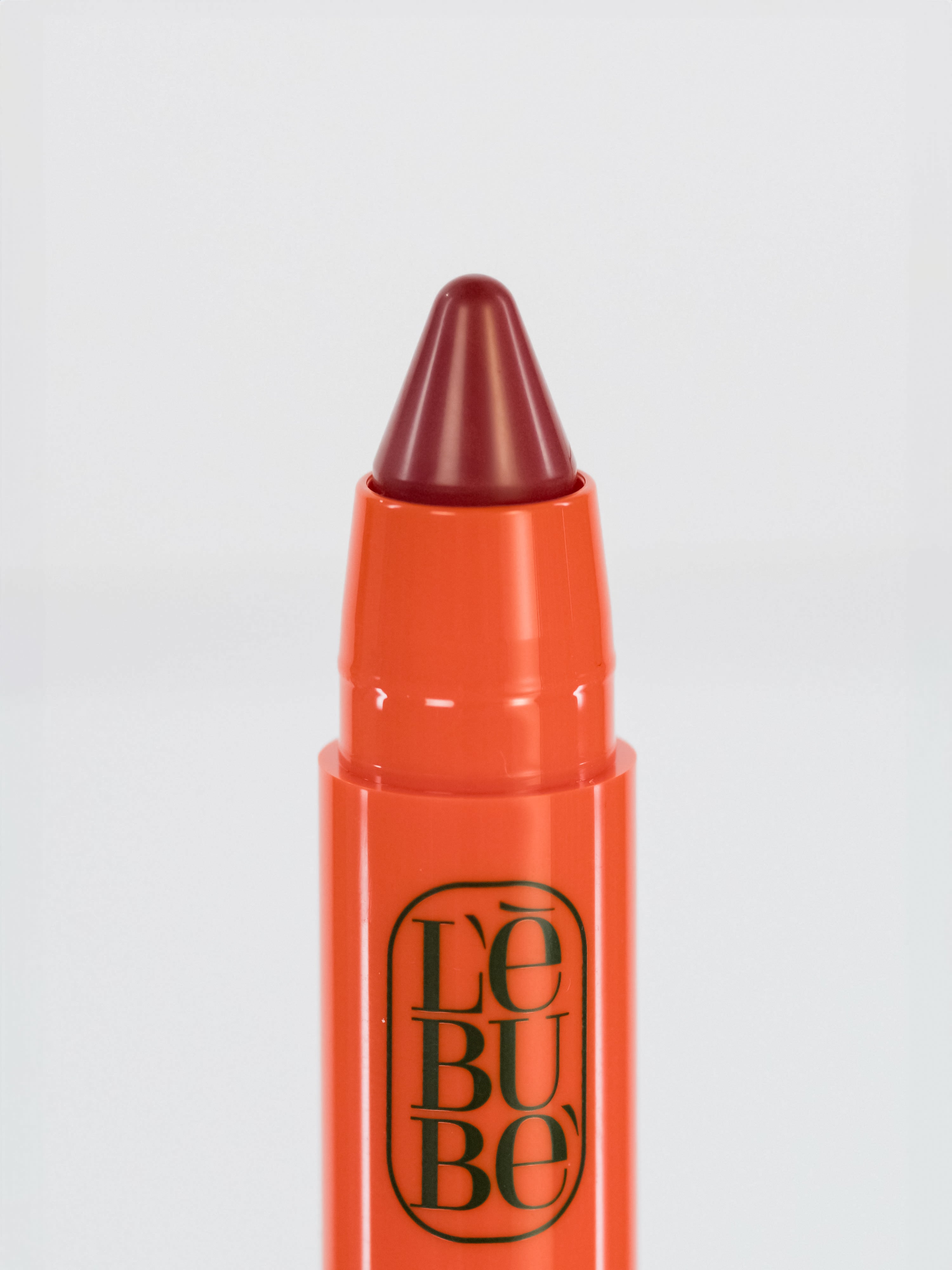 Lebubè Lip and Cheek: zoomed-in front view of Rubia Rose shade. 2 in 1 Halal, vegan and natural blush and lipstick.