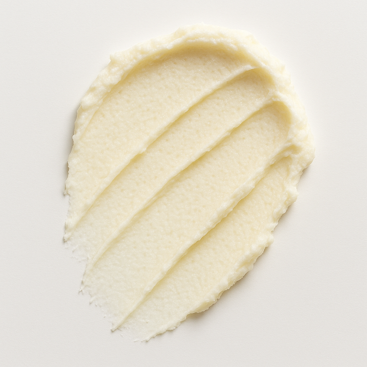 Moringa Butter texture, key active in Lebubè hybrid skincare-infused makeup to calm, soothe and leave skin comforted and soft as silk.